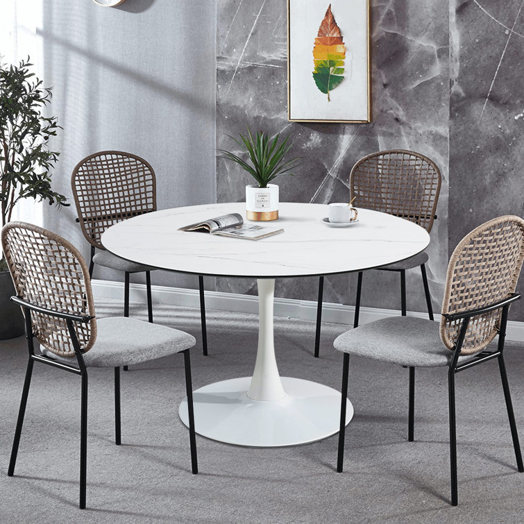 Bronx 4 seater discount round dining table